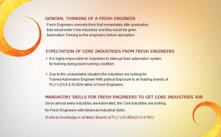 A concrete training module for our training in PLC Chennai